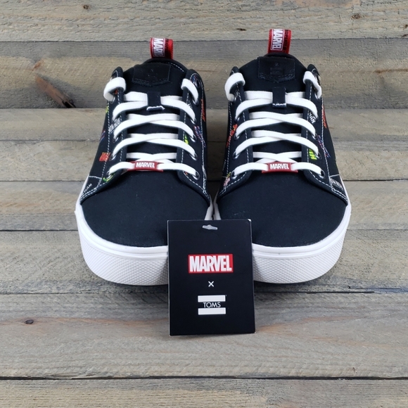 Marvel X Toms Limited Edition Printed Logos Shoes - Picture 3 of 10